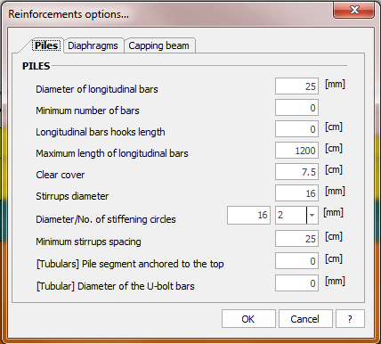 Reinforcements options